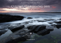 cultural cruising 2016 - National Trust for Scotland