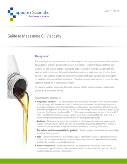 Guide to Measuring Oil Viscosity