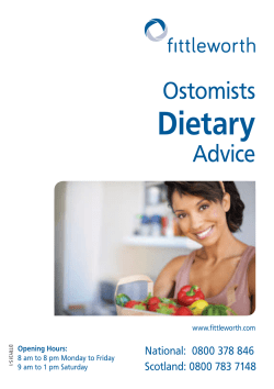 Ostomists Dietary Advice