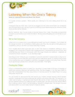 Listening When No One`s Talking