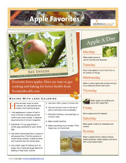 Apple Favorites - Food and Health Communications