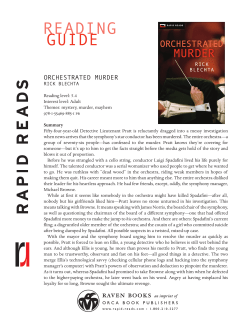 reading guide - Orca Book Publishers