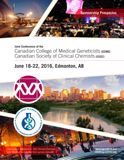 Canadian College of Medical Geneticists(CCMG) Canadian Society