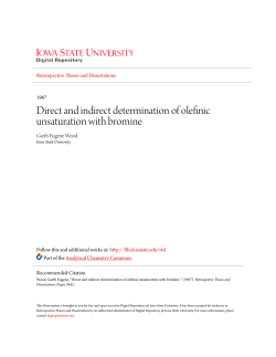 Direct and indirect determination of olefinic unsaturation with bromine