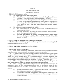 Article 2A - North Carolina General Assembly
