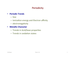 Periodicity