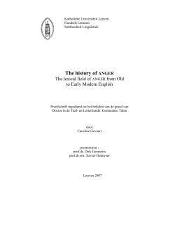 The history of ANGER - Lirias