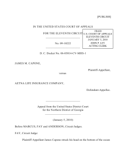 JAMES CAPONE v. AETNA LIFE INSURANCE COMPANY | FindLaw