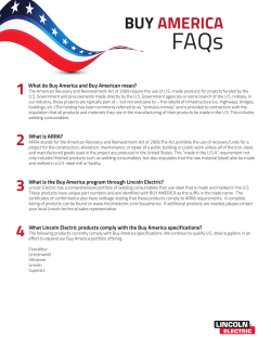 Buy America FAQs - Lincoln Electric