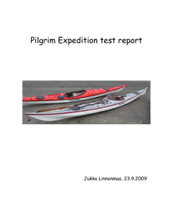 Pilgrim Expedition test report