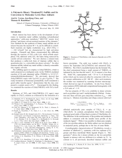 A Polymeric Binary Titanium(IV) Sulfide and Its Conversion to