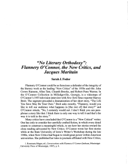No Literary Orthodoxy - Jacques Maritain Center