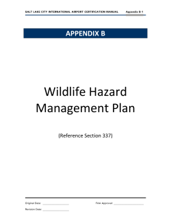 TABLE OF CONTENTS - Salt Lake International Airport