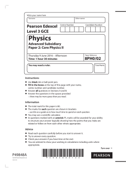 Fill in the boxes - physicsinfo.co.uk