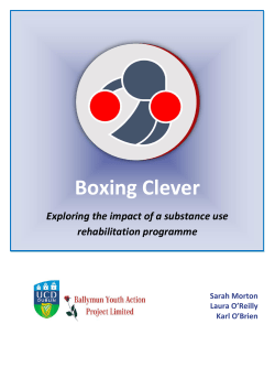 Boxing Clever: exploring the impact of a substance use