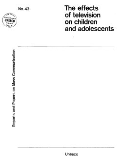 The Effects of television on children and adolescents