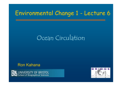 Ocean Circulation
