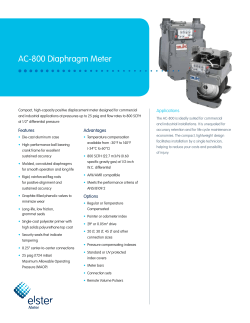 AC-800 Diaphragm Meter EAM-DS3000