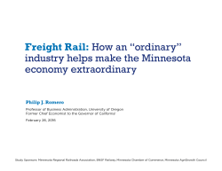 Freight Rail: How an &ldquo;ordinary&rdquo; industry helps make the Minnesota