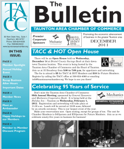 December 2011 - Taunton Area Chamber of Commerce