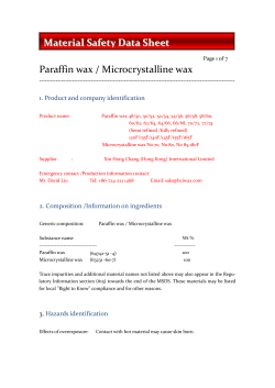 Material Safety Data Sheet - Hong Chang International(HCI)