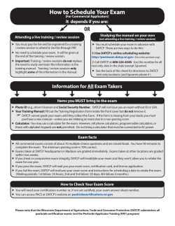 How to Schedule Your Exam