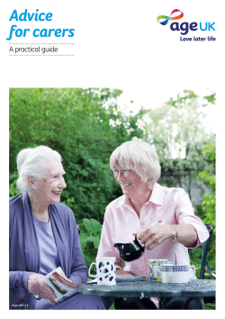 Advice for carers