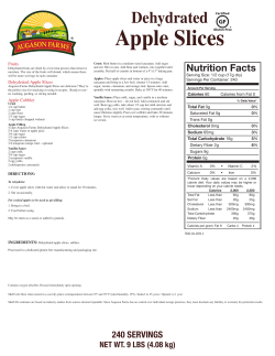 Apple Slices - Augason Farms