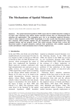 The Mechanisms of Spatial Mismatch
