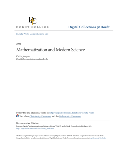 Mathematization and Modern Science