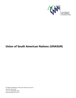 Union of South American Nations (UNASUR)