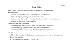 Fiscal Policy