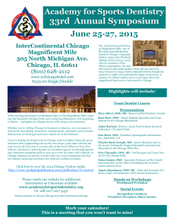 33rd Annual Symposium - Academy for Sports Dentistry