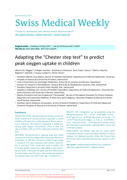 Adapting the &ldquo;Chester step test&rdquo;