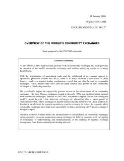 Overview of the World`s Commodity Exchanges
