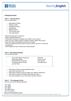 A Boyhood home - TeachingEnglish