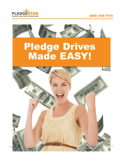 Pledge Drives Made Easy
