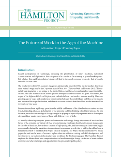 The Future of Work in the Age of the Machine