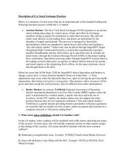 Description of U.S. Stock Exchange Practices Below is a summary of