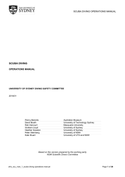 Scuba Diving Operations Manual