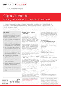 Capital Allowances