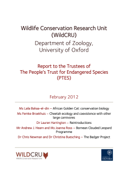 2012 The Conservation Biology of the African Golden Cat