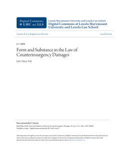 Form and Substance in the Law of Counterinsurgency Damages