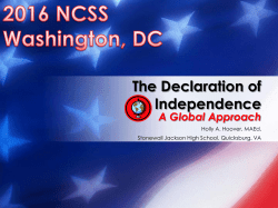 The Declaration of Independence