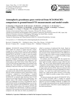 Atmospheric greenhouse gases retrieved from SCIAMACHY