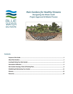 Rain Gardens for Healthy Streams