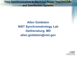 Time Synchronization in Electrical Power Transmission and