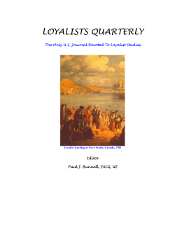loyalists quarterly