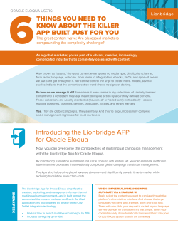 THINGS YOU NEED TO KNOW ABOUT THE KILLER APP BUILT