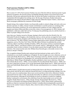 Paul Lawrence Dunbar